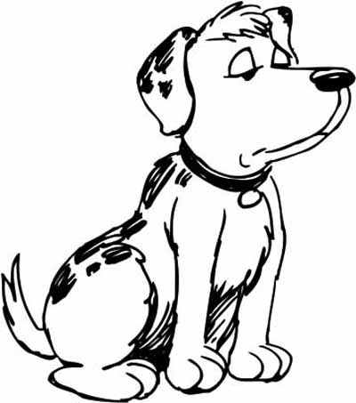  Coloring on Dog Coloring Pages 11